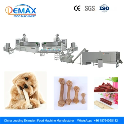 Demax Single Screw Pet Chew Extruder|Didelio efektyvumo dantų lazdelių gamybos mašina